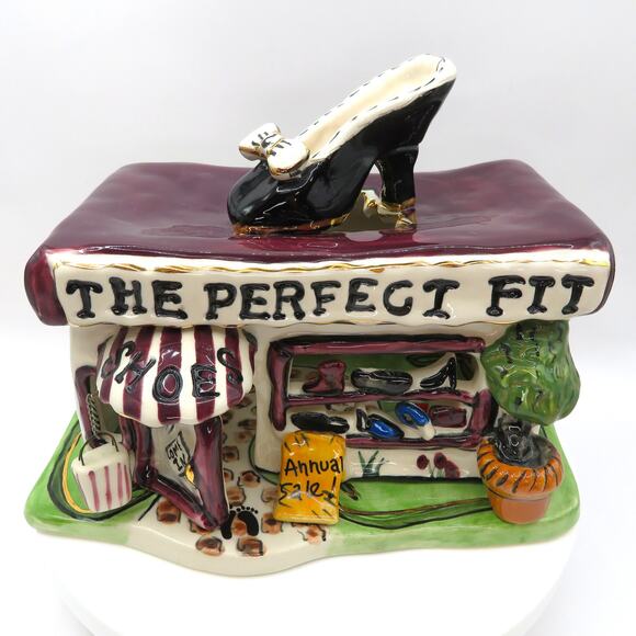 Blue Sky Clayworks 2003 The Perfect Fit Shoe Store Candle House Heather Goldminc - Picture 2 of 13